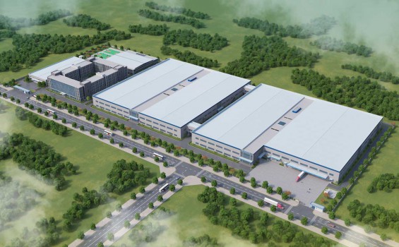 Lắp đặt kết cấu thép Dự án nhà máy Luxshare ICT – Bắc Giang