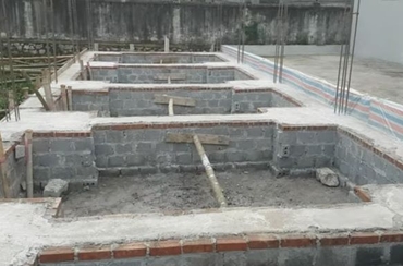 Có xây gạch thay cho ghép cốt pha đài móng, giằng móng được không?