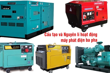 Tìm hiểu chung về nguyên lý, cấu tạo của máy phát điện 3 pha