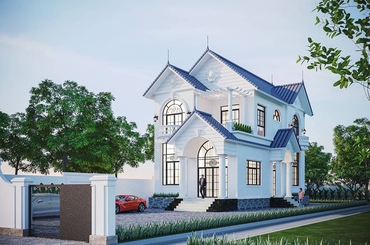 Tư vấn xây nhà mái thái 2 tầng đẹp