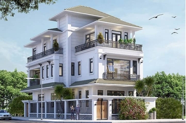 Tư vấn thiết kế biệt thự 5 phòng ngủ hiện đại