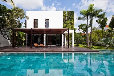 Thuê thiết kế biệt thự theo phong cách không gian xanh