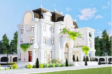 Thuê thiết kế biệt thự theo phong cách tân cổ điển