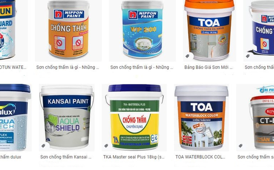 Top 10 hãng sơn chống thấm trên thị trường hiện nay