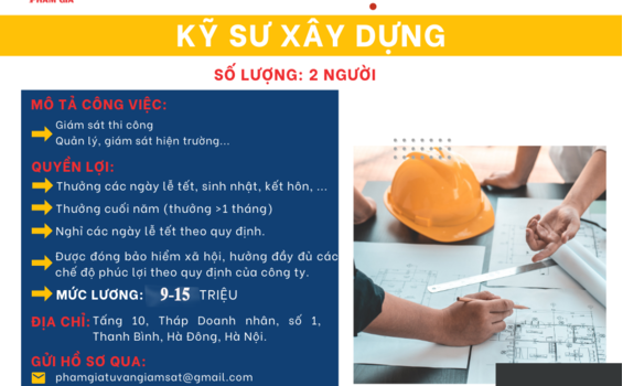 Kỹ sư giám sát xây dựng