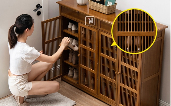 Tủ giày: Sự tiện ích và thẩm mỹ trong không gian sống