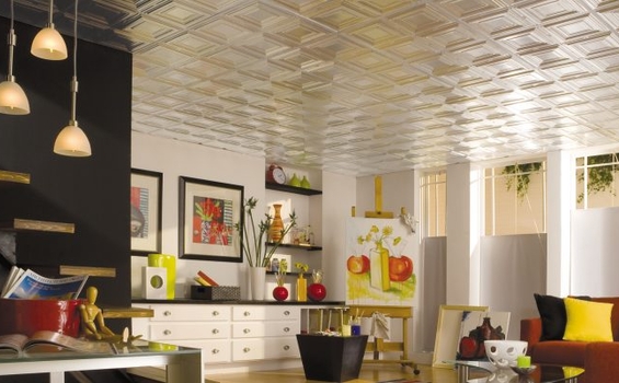 Tạo điểm nhấn nổi bật với la phông trần nhà trang trí hiện đại