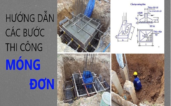 Tìm hiểu tất tần tật về móng đơn trong xây dựng