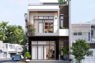 Những mẫu mặt tiền nhà ống 2 tầng hiện đại năm 2024