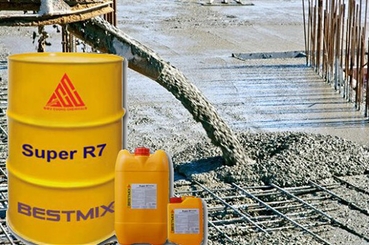 Tìm hiểu chung về phụ gia bê tông R7 trong xây dựng