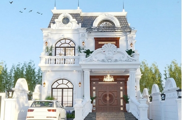 Mẫu Nhà Tân Cổ Điển 2 Tầng Đẹp Sang Trọng