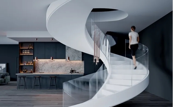 Cầu Thang Xoắn Ốc Bê Tông: Giải Pháp Thẩm Mỹ Và Tiết Kiệm Diện Tích