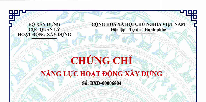 chứng chỉ năng lực tổ chức