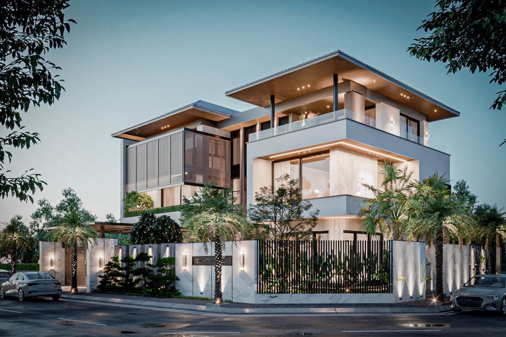 mẫu nhà biệt thự đẹp hiện đại