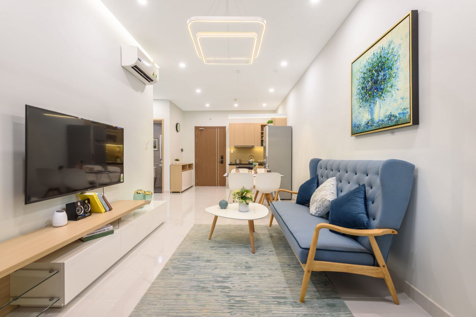 thiết kế nhà chung cư 2 phòng ngủ
