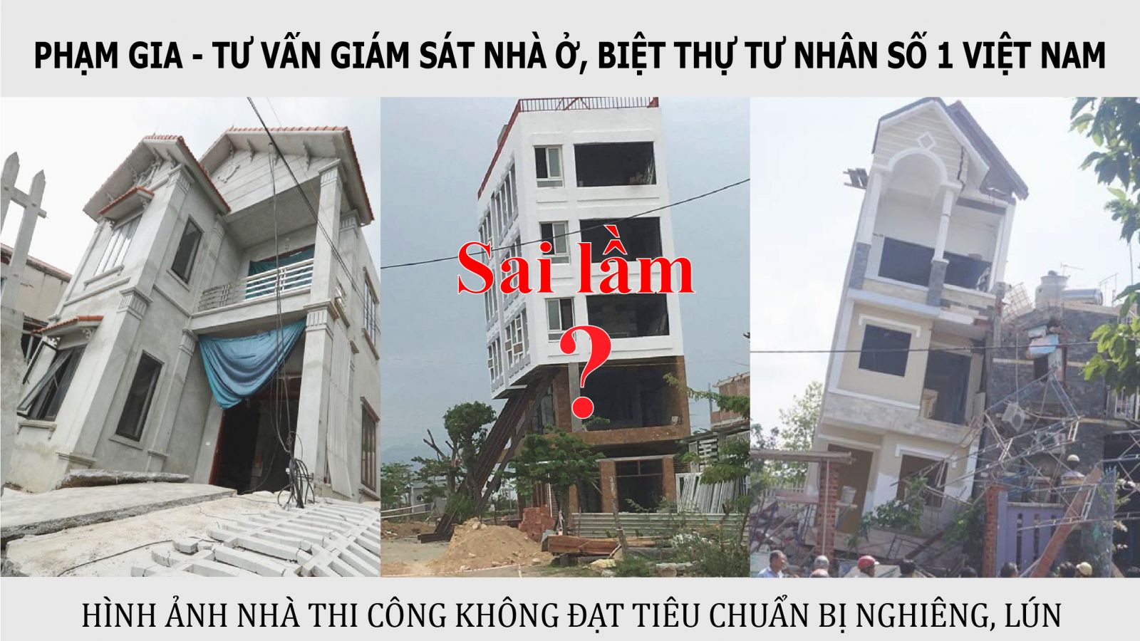 Giám Sát Xây Dựng sai lầm