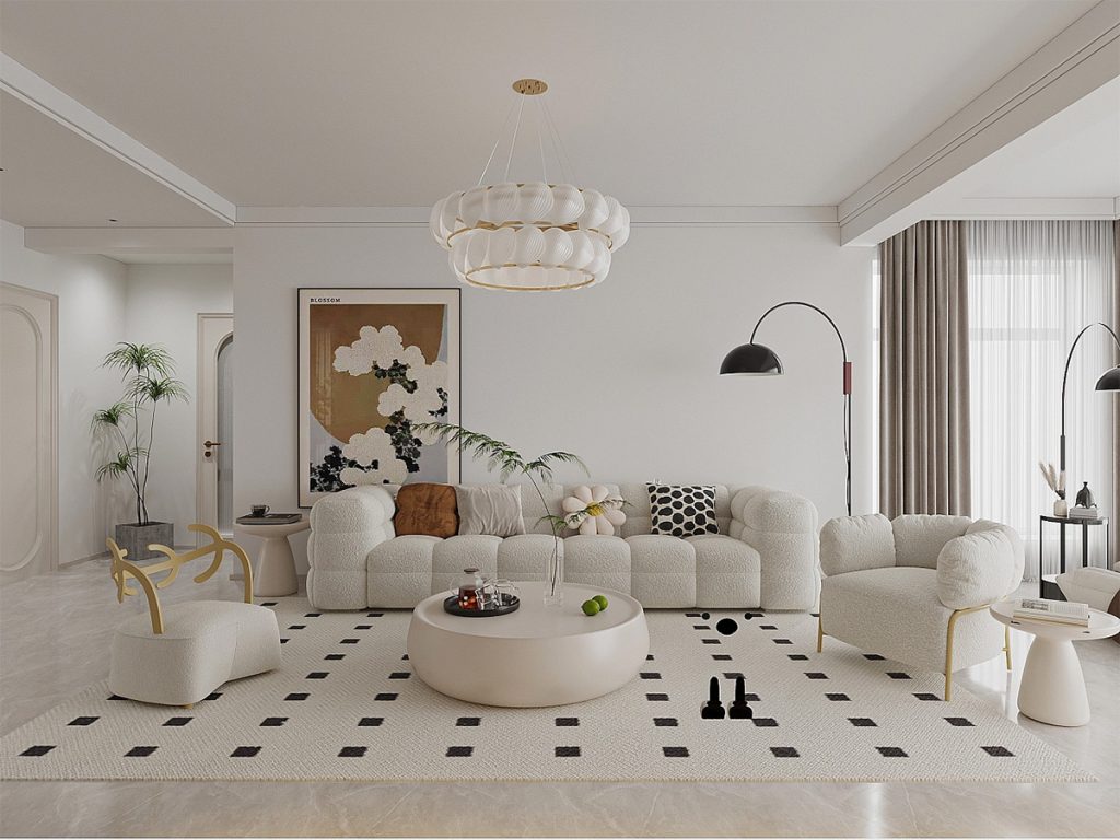 thiết kế phòng khách hiện đại