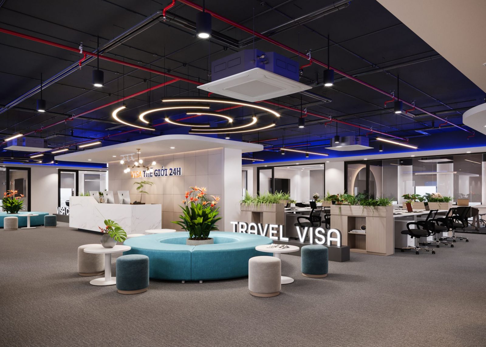 thiết kế nội thất văn phòng