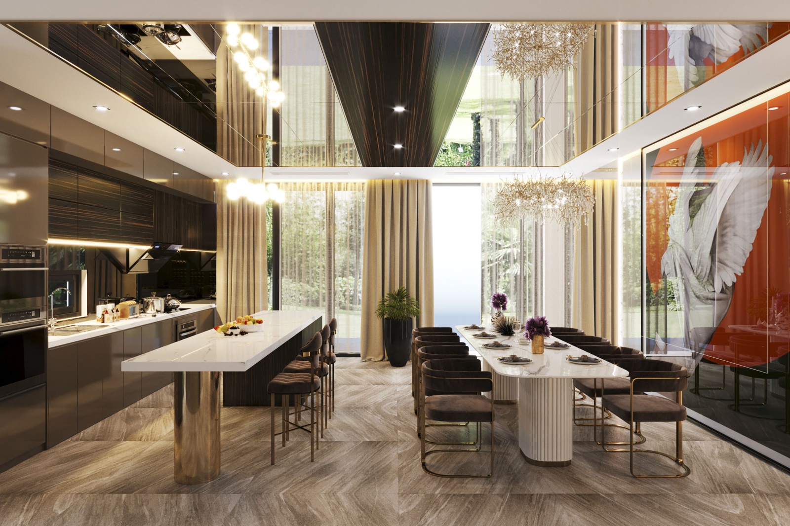 thiết kế nội thất phòng bếp