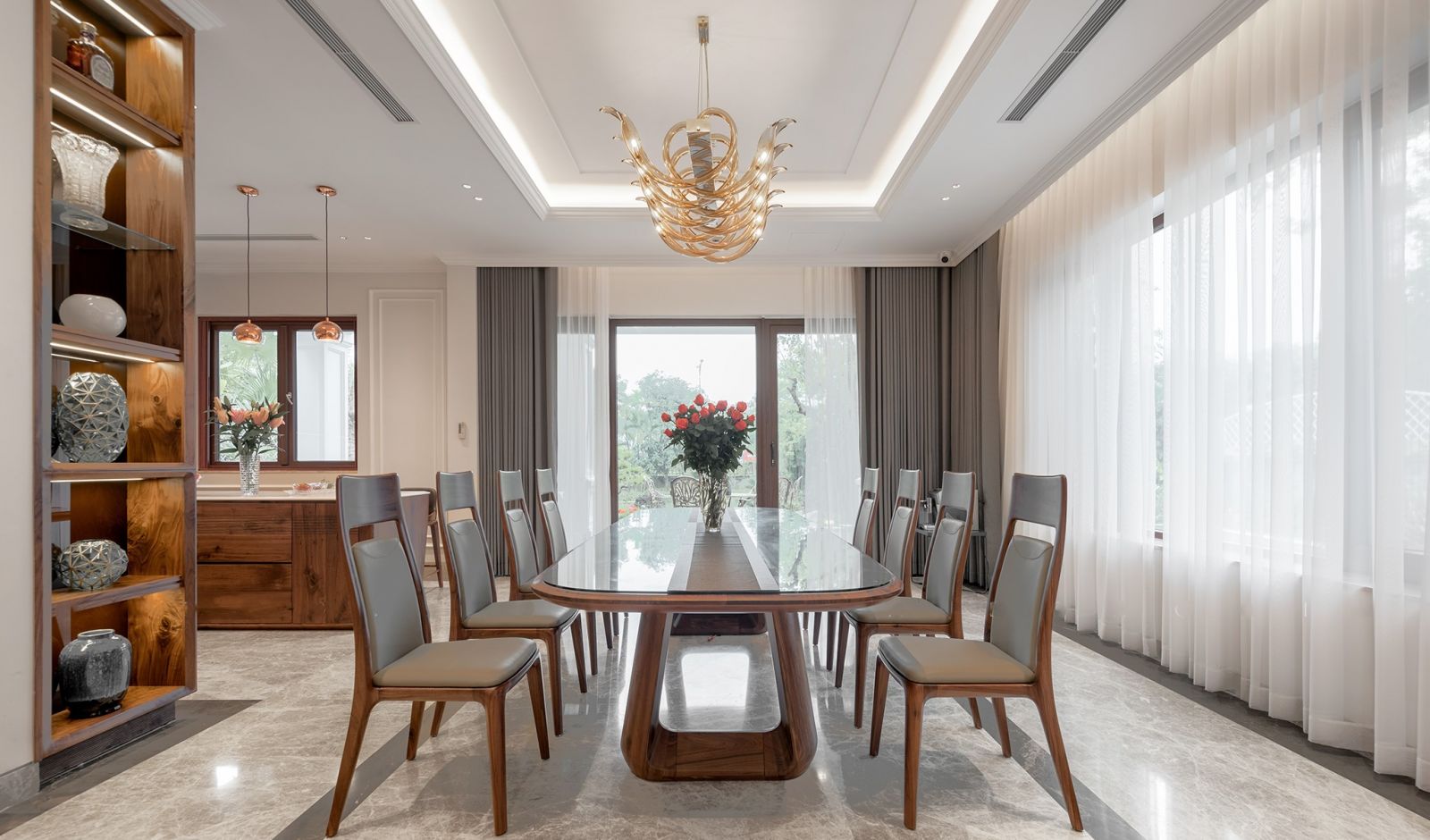 thiết kế nội thất phòng ăn