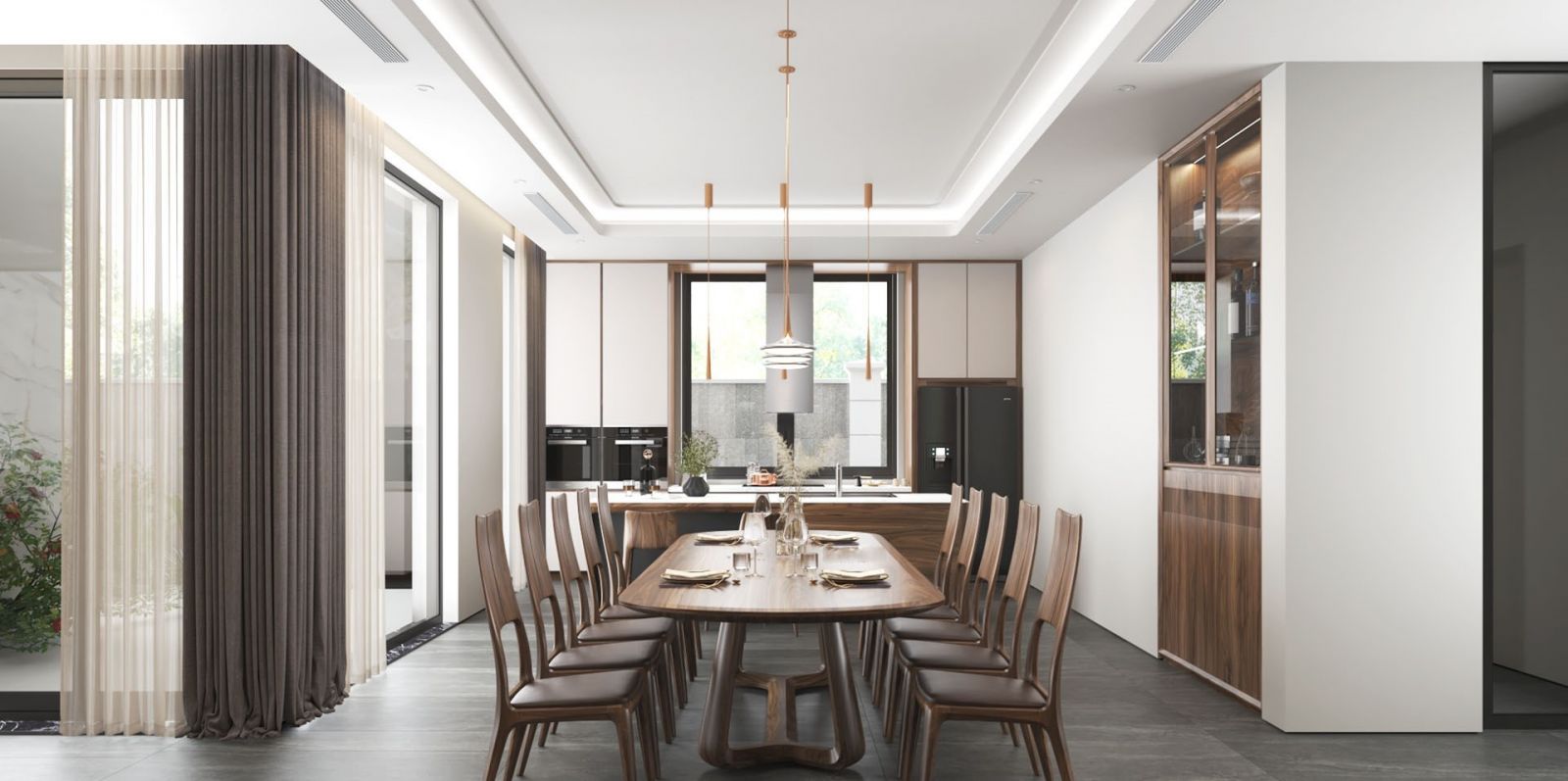 thiết kế nội thất phòng ăn