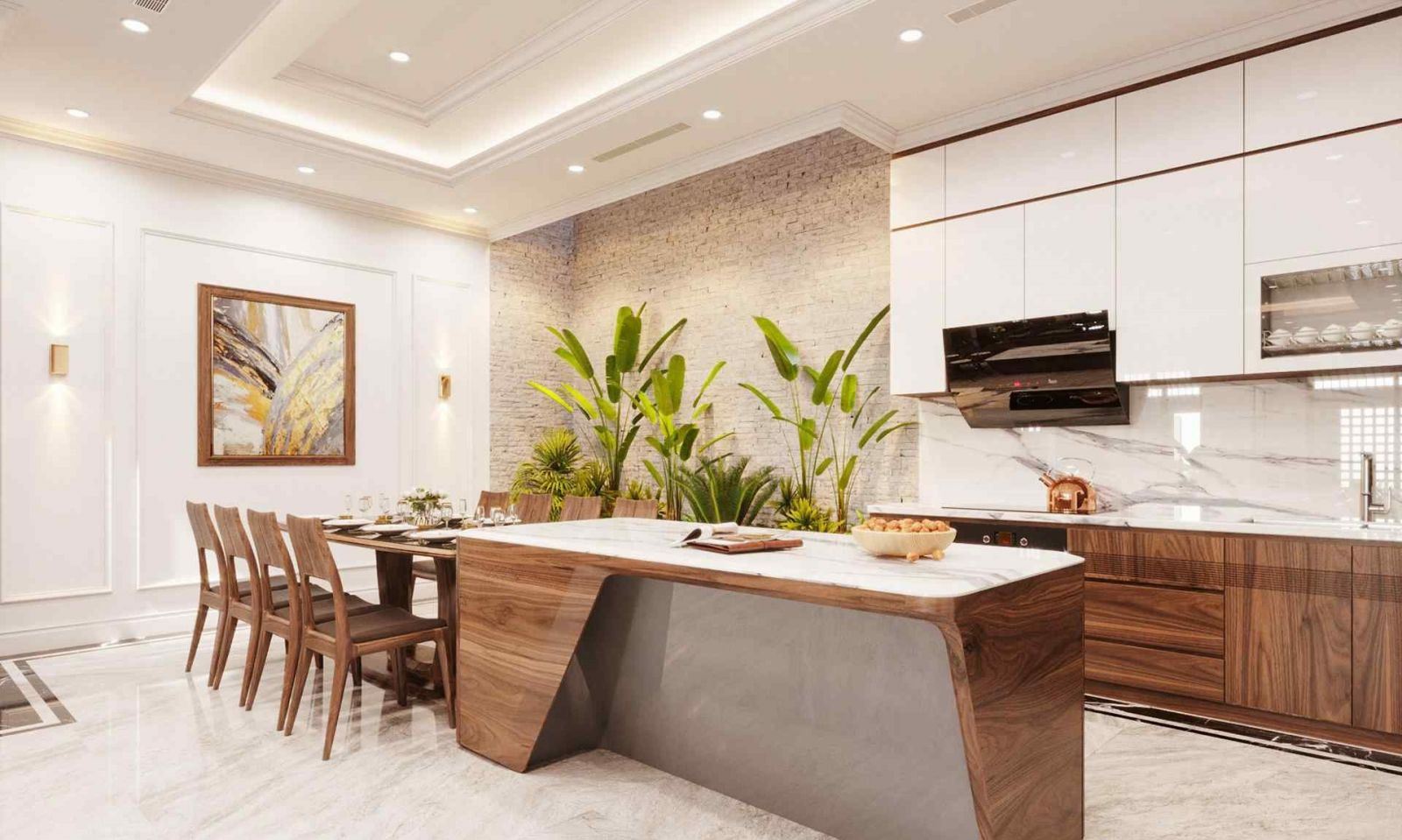 thiết kế nội thất phòng bếp