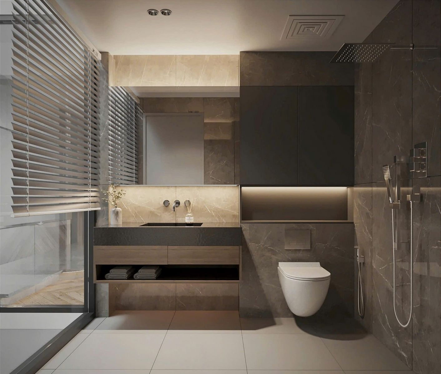 thiết kế nội thất phòng tắm