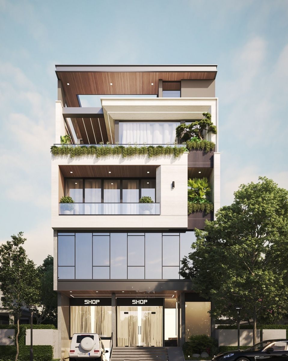 nhà ở kết hợp văn phòng