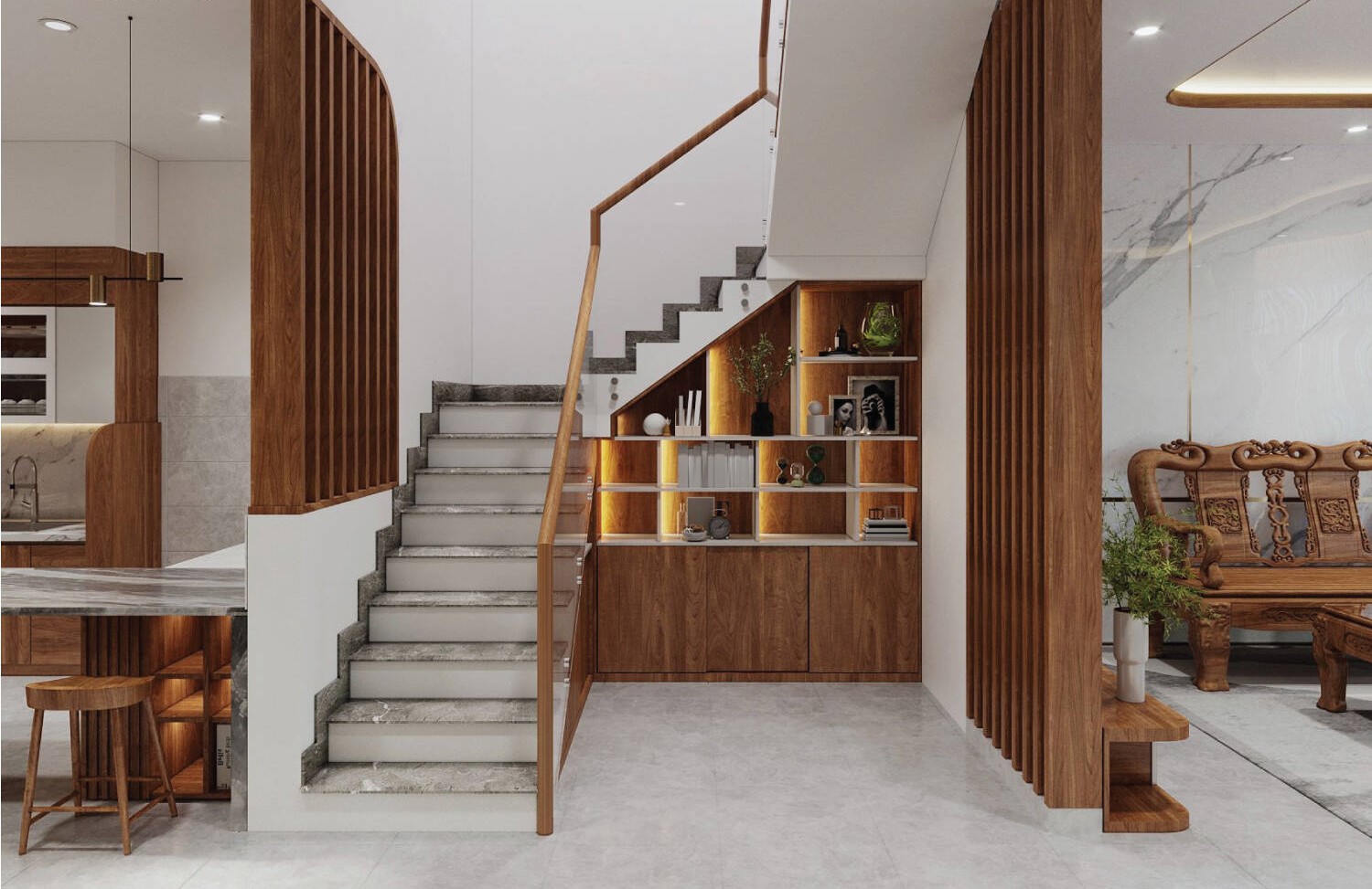 bố trí công năng nhà ở