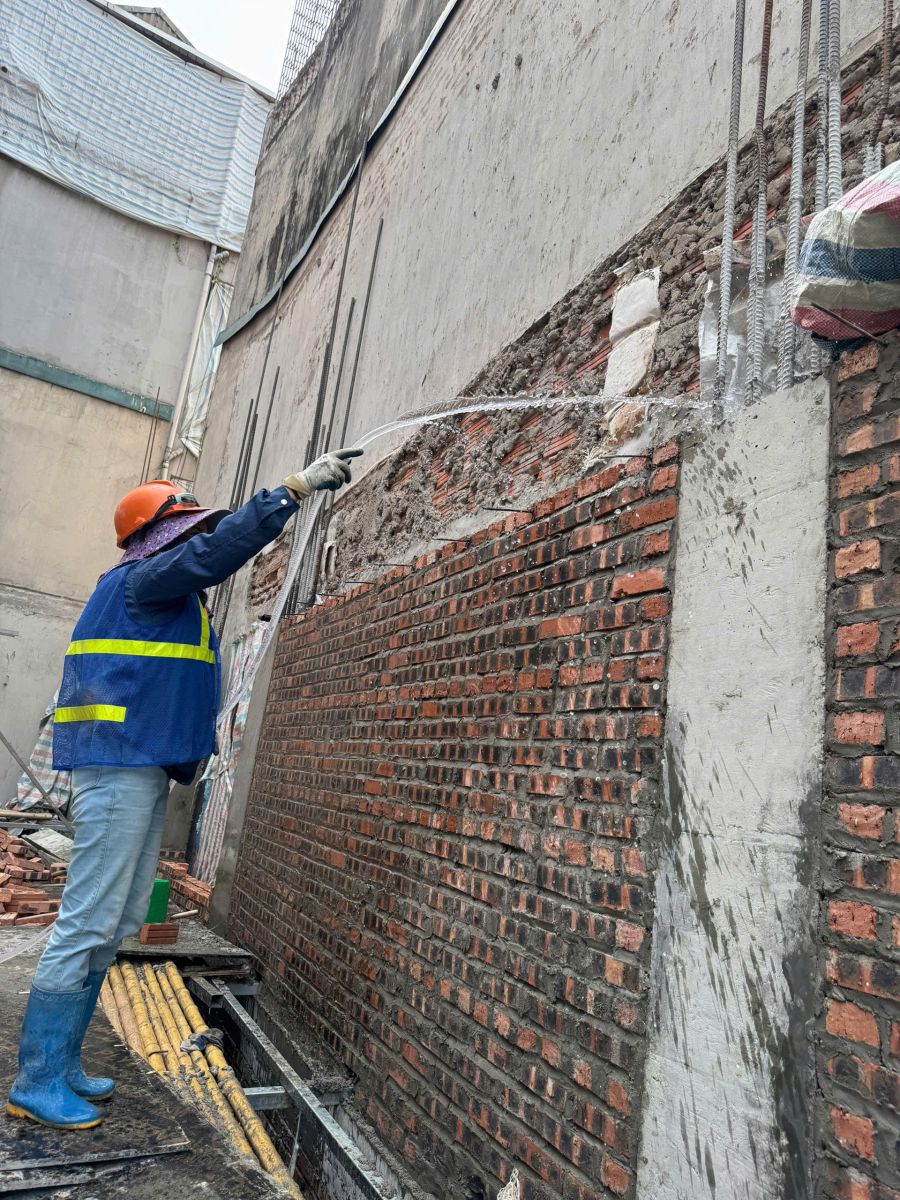 thi công xây tường nhà dân dụng