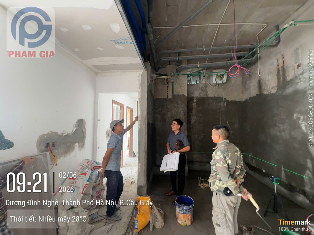 nhà thầu thi công không đúng cam kết